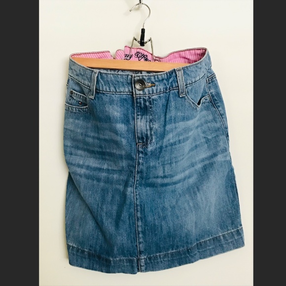 Tommy Hilfiger denim mini skirt size 10 (vintage) - Picture 1 of 6